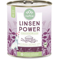 Produktbild von naftie Bio Linsen Power Nassfutter Stückchen in Sauce Hypoallergen für alle Altersstufen 800g