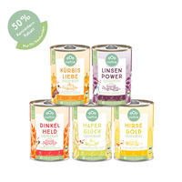 Produktbild von naftie Bio Vegan Nassfutter Probierpaket Sensitive ohne tierisches Protein 5x 400g