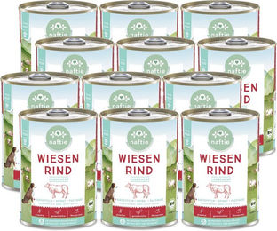 naftie Bio Wiesen Rind Stückchen in Sauce für Senior Hunde 4800g – Bild 1 von 4