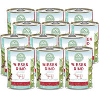 Produktbild von naftie Bio Wiesen Rind Stückchen in Sauce für Senior Hunde 4800g