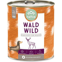 Produktbild von naftie Nassfutter Wild Hypoallergen Stückchen in Sauce für alle Altersstufen 1000g