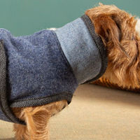Produktbild von nahtur-design Hundemantel aus 100% Wolle wasserabweisend für kleine Hunde in Grau oder Blau
