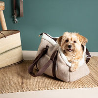 Produktbild von nahtur-design Hundetasche Mini aus Bio Schurwolle in Beige
