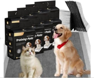 Nanipets Hundematte Welpenunterlage für Hunde superabsorbierend und auslaufsicher mit Aktivkohle in Schwarz – Bild 1 von 4