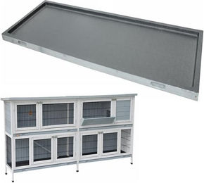 Produktbild von Nanook Ersatz Kotwanne für Kaninchenstall 32102 in Grau und Weiß