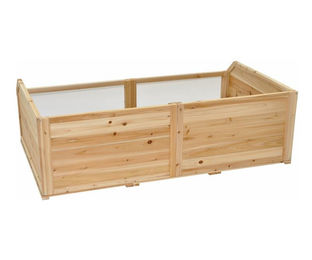 Nanook Freilaufgehege aus Holz für Kleintiere wie Meerschweinchen Hamster und Schildkröten Natur 120x70x40 cm – Bild 1 von 9