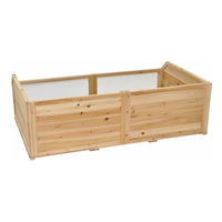 Produktbild von Nanook Freilaufgehege aus Holz für Kleintiere wie Meerschweinchen Hamster und Schildkröten Natur 120x70x40 cm
