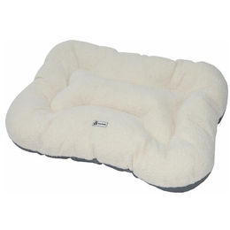 nanook Hundebett und Katzenbett Bone beige/weiß 100 x 70 cm dick gepolstert und waschbar - 100 cm – Bild 1 von 12