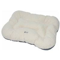 Produktbild von nanook Hundebett und Katzenbett Bone beige/weiß 100 x 70 cm dick gepolstert und waschbar - 100 cm
