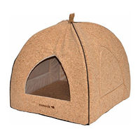 Produktbild von Nanook Hundehöhle und Katzenhöhle Amira im Kork Design mit Liegekissen braun 55 x 52 cm
