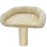 Produktbild von nanook Katzenbett XL Liegemulde mit Kratzsäule aus Sisal Beige 60x40 cm