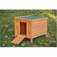 Produktbild von Nanook Kleintierhaus Krümel Natur für Kaninchen Meerschweinchen Hamster und Hühner 42 x 51 x 43 cm