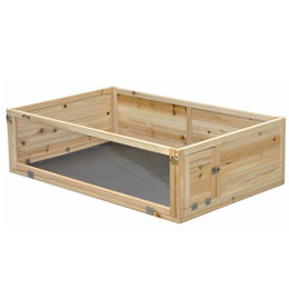 Nanook Kleintierkäfig Indoor Freilaufgehege aus Holz für Meerschweinchen und Hamster Natur 110x70x30 cm – Bild 1 von 13