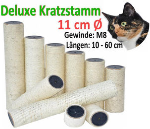 nanook Kratzbaum Ersatzstamm aus Sisal für Katzen mit 11 cm Durchmesser und 35 cm Länge in Beige – Bild 1 von 1