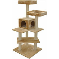 Produktbild von Nanook Kratzbaum Findus für Katzen beige mit Sisal 138 x 60 x 60 cm