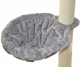 nanook Kratzbaum Liegemulde für Katzen XXL Grau Plüsch 45 cm Durchmesser – Bild 1 von 11