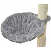 Produktbild von nanook Kratzbaum Liegemulde für Katzen XXL Grau Plüsch 45 cm Durchmesser
