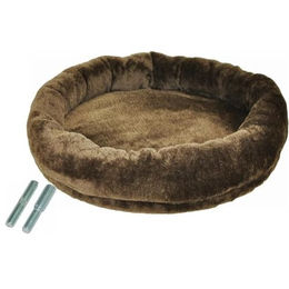 nanook Kratzbaum Liegemulde Liegeplatte Ø 50 cm braun für Katzen – Bild 1 von 6