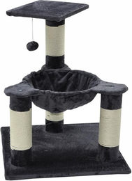 Nanook Kratzbaum Peppy für Katzen Grau mit Sisal und Liegemulde 80 x 62 x 62 cm – Bild 1 von 11