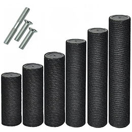 nanook Kratzsäule aus Sisal schwarz 60 cm Durchmesser 9 cm – Bild 1 von 6