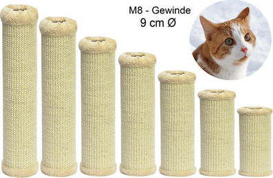 nanook Kratzsäule Ersatzstamm aus Teppichgewebe beige 15 cm Länge 9 cm Durchmesser – Bild 1 von 1