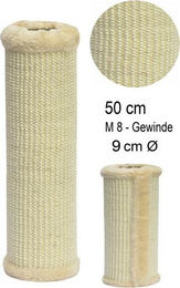 nanook Kratzsäule Ersatzstamm aus Teppichgewebe beige 9 cm Durchmesser 50 cm Länge – Bild 1 von 1