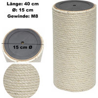 Produktbild von Nanook Kratzstamm aus Sisal 15 cm Durchmesser und 40 cm Länge