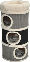 nanook Kratztonne Bella für Katzen aus Sisal Grau Schwarz 79x35x35 cm – Bild 1 von 9