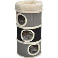 Produktbild von nanook Kratztonne Bella für Katzen aus Sisal Grau Schwarz 79x35x35 cm