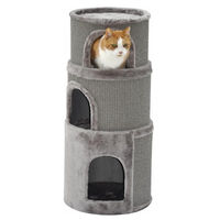 Produktbild von Nanook Kratztonne Luna XL für Katzen aus Sisal grau 89 x 38 cm