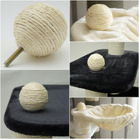 Produktbild von Nanook Sisalkugel Kratzball für Katzen mit M8 Gewinde 7,5 cm Durchmesser in Beige