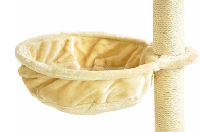 nanook XL Liegemulde für Kratzbaum aus Plüsch beige Ø 40 cm - 40 cm – Bild 1 von 4