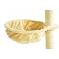 Produktbild von nanook XL Liegemulde für Kratzbaum aus Plüsch beige Ø 40 cm - 40 cm