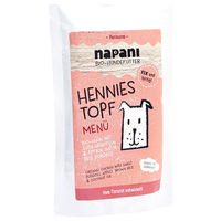 Produktbild von napani Bio Hund Nassfutter Hennies Topf Huhn Stückchen in Sauce 150 g