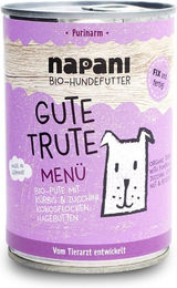 napani Bio Hundefutter Gute Trute Pute Stückchen in Sauce 400g – Bild 1 von 6