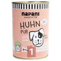 Produktbild von napani Bio Hundefutter Huhn Monoprotein Stückchen in Gelee 400 g