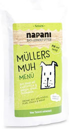 napani Bio Hundefutter Müllers Muh mit Rindfleisch Stückchen in Sauce 150 g – Bild 1 von 5