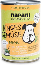napani Bio Hundefutter Vegan Junges Gemüse Renal 400 g – Bild 1 von 5