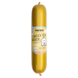 Produktbild von napani Bio Nassfutter Insekten Glück Wurststückchen in Sauce für Adult, getreidefrei und hypoallergen, 800 g
