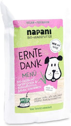 napani Ernte Dank Bio Veganes Hundefutter Nassmenü mit Linsen und Haferflocken 150 g – Bild 1 von 5