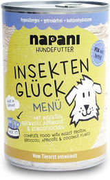 napani Hund Nassfutter Insekten Glück Bio Hypoallergen Getreidefrei Stückchen in Sauce 400 g – Bild 1 von 7