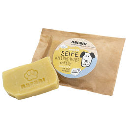 napani Hunde Seife killing bugs softly Shampoo für alle Felltypen vegan ohne Konservierungsstoffe 80 g – Bild 1 von 5