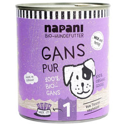 napani Hundefutter Nassfutter Gans pur Monoprotein 800 g – Bild 1 von 3