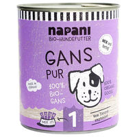 Produktbild von napani Hundefutter Nassfutter Gans pur Monoprotein 800 g