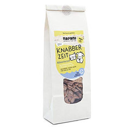 Produktbild von napani Knabber Zeit Hühnerherzen gefriergetrocknet Belohnungssnack für Hunde und Katzen Monoprotein ohne Konservierungsstoffe 150g