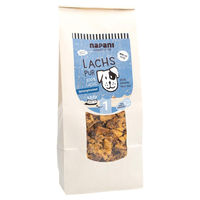 Produktbild von napani Lachs pur gefriergetrocknetes Trockenfleisch für Hunde glutenfrei und monoprotein 500 g