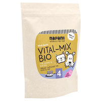 Produktbild von napani Vitalmix Bio Ergänzungsfuttermittel Pulver für Hunde und Katzen zur Unterstützung von Immunsystem sowie Haut und Fell 350 g