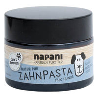 Produktbild von napani Zahnpasta für Hunde mit Hirsch und Salbei Bio Vegan 48 g im Glastiegel