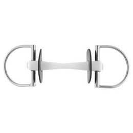 Produktbild von Nathe D-Ring Gebiss aus Edelstahl mit biegsamer Stange 20 mm Silber