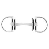 Produktbild von Nathe D-Ring Gebiss aus Edelstahl mit biegsamer Stange 20 mm Silber